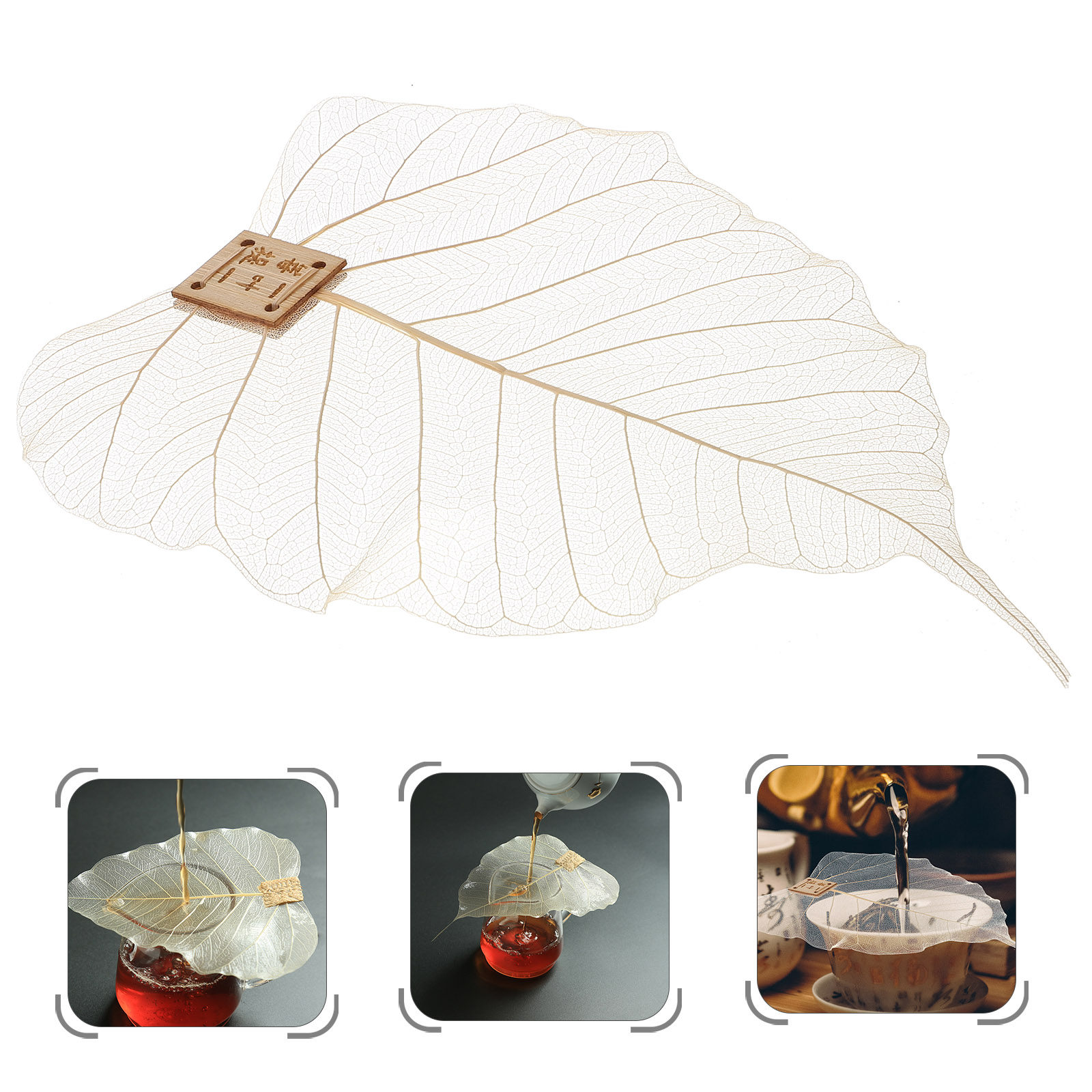 Home Bar Supplies - Strainer Filter Leaf Shape Fine Mesh