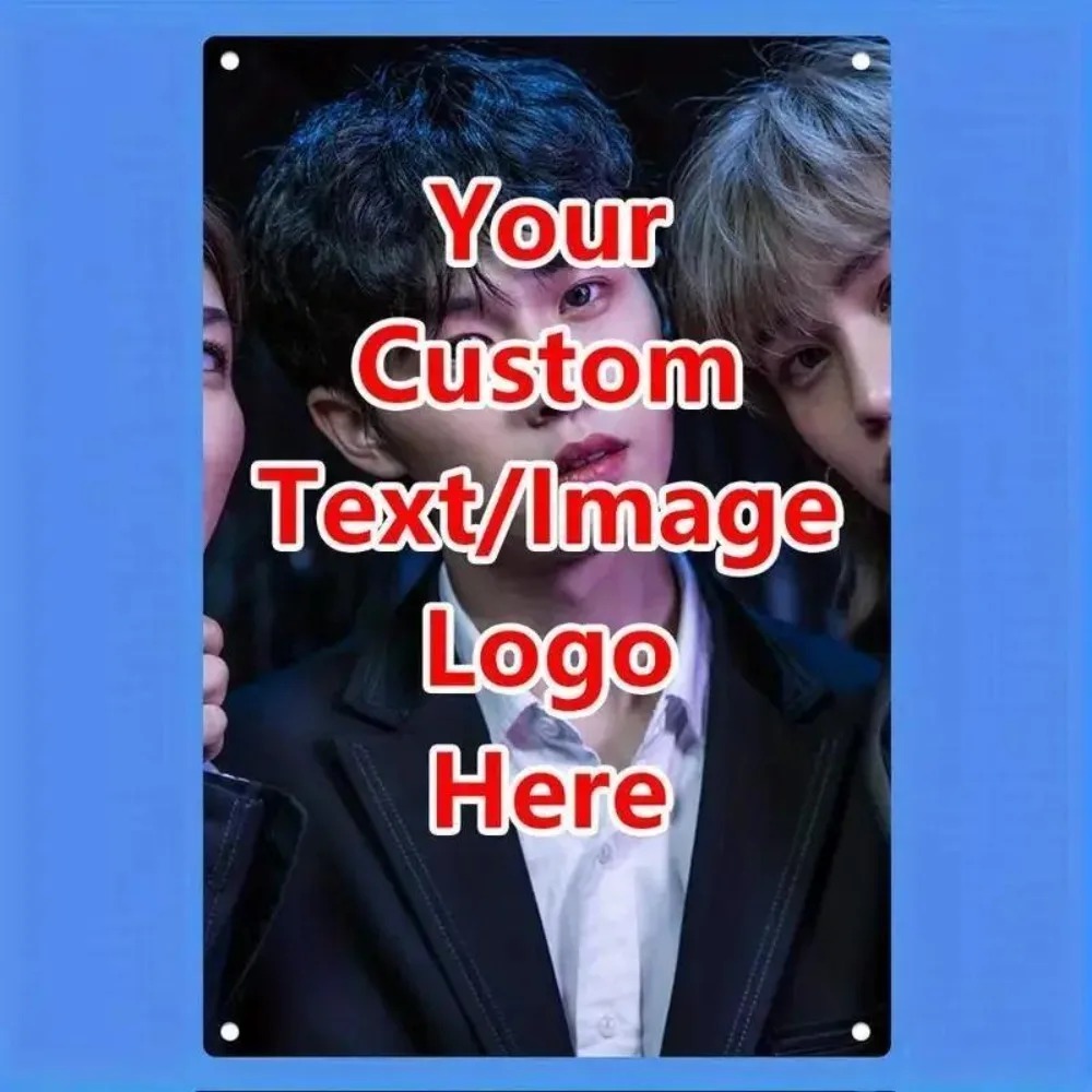 Home Bar Signs - [2D Flat] 8x12In Personalized Custom Photo