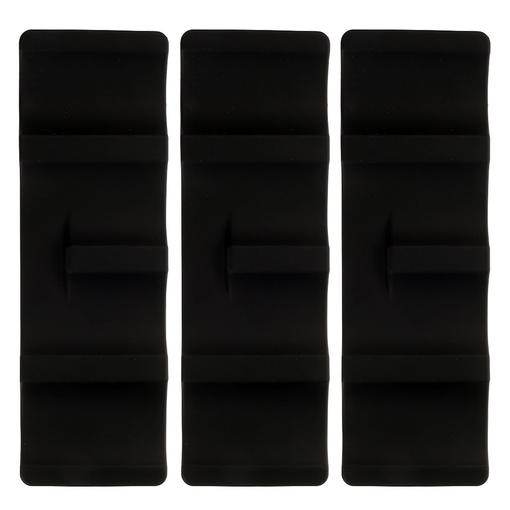 Home Bar And Fridge - 3Pcs Sleek Wave Silicone Bottle Holder
