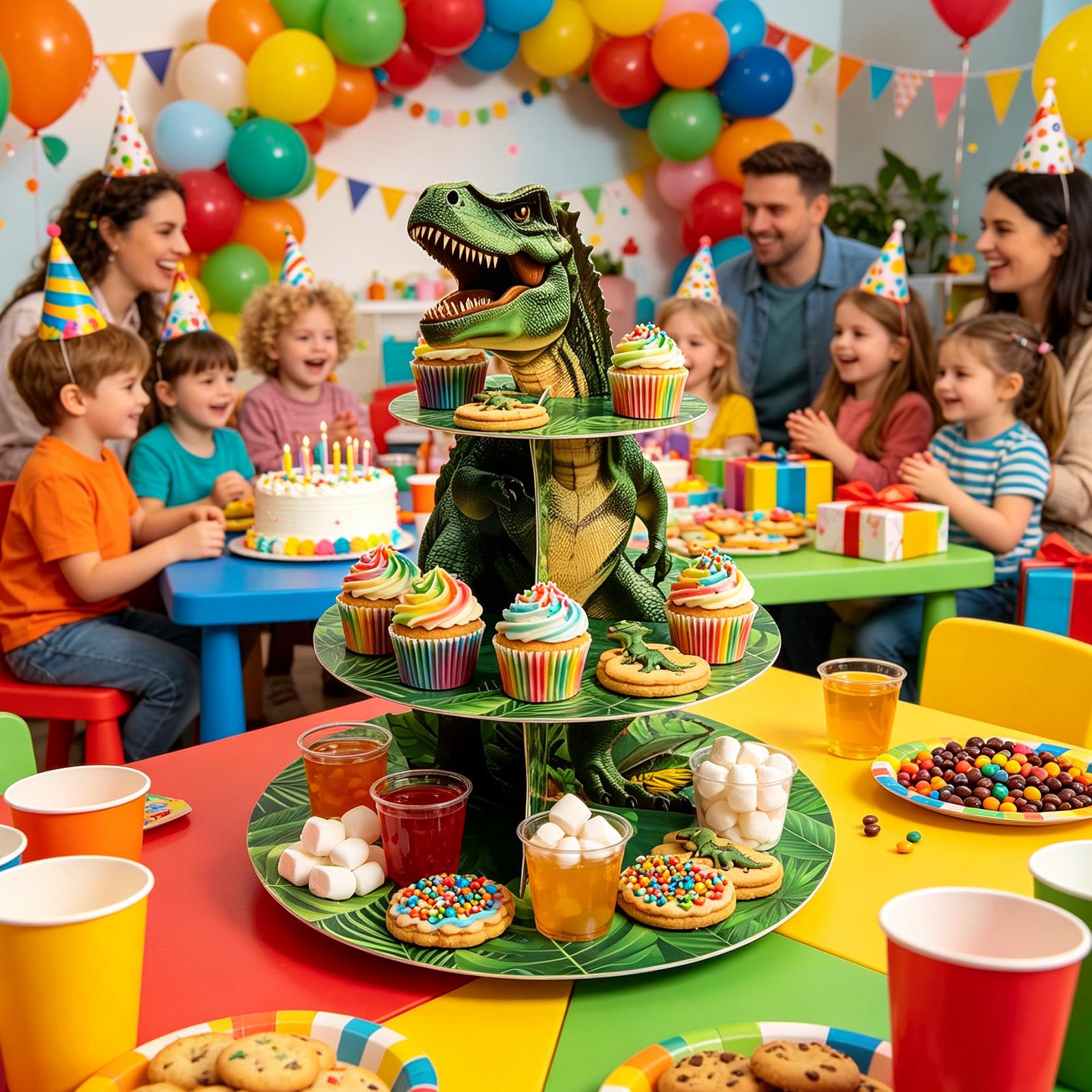Cupcake Stand 3 Tiers Dinosaur - Home Bar Set recension och pris
