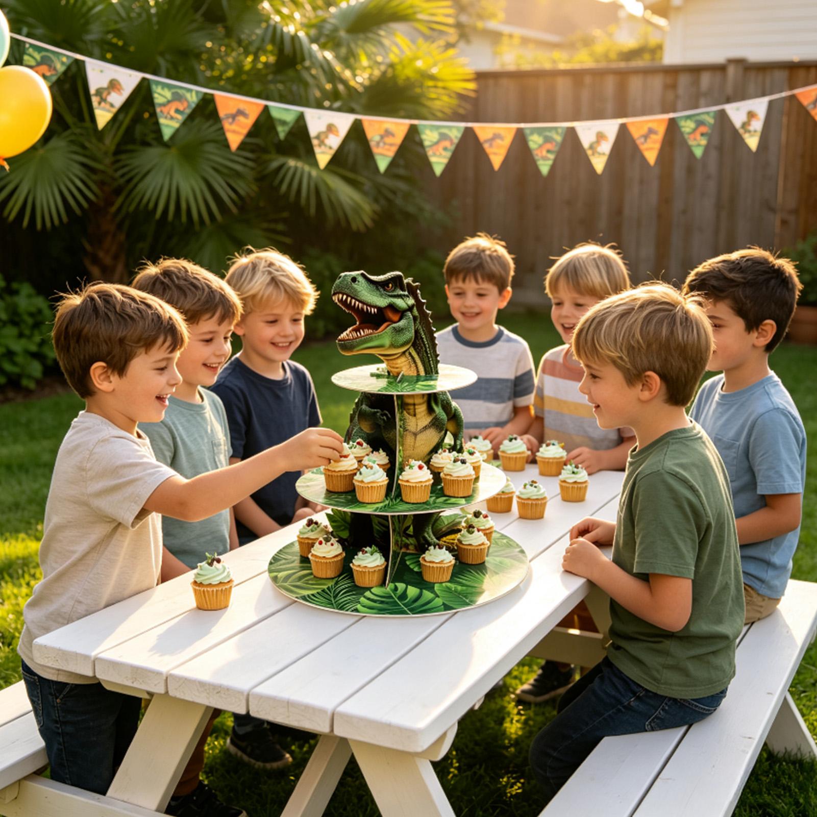 Cupcake Stand 3 Tiers Dinosaur - Home Bar Set recension och pris