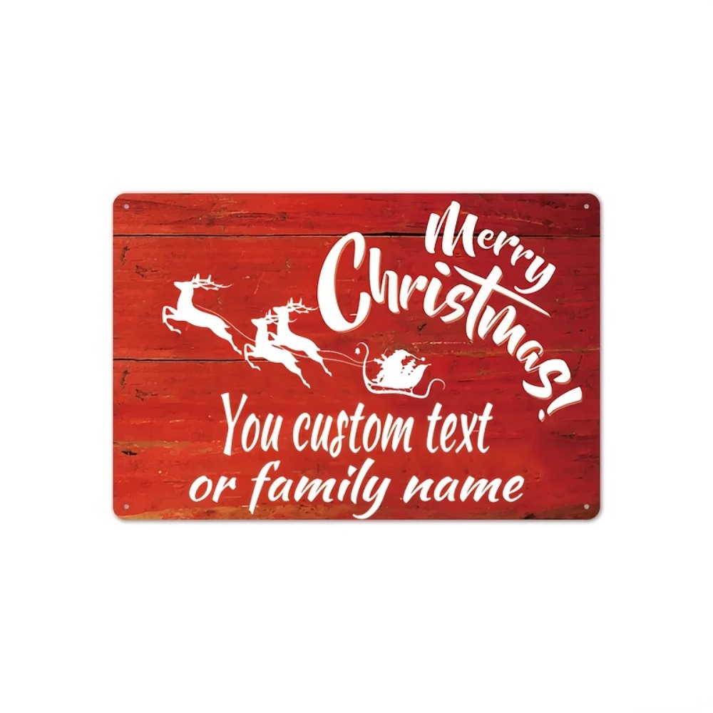 Custom Christmas Name Sign 20. - Home Bar Signs recension och pris