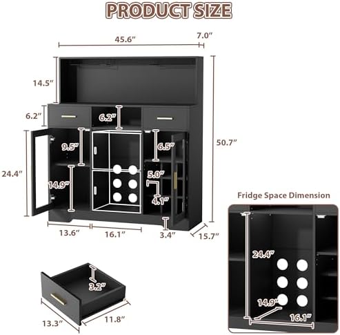 Mini Fridge Cabinet with Stora - Home Bar And Fridge recension och pris