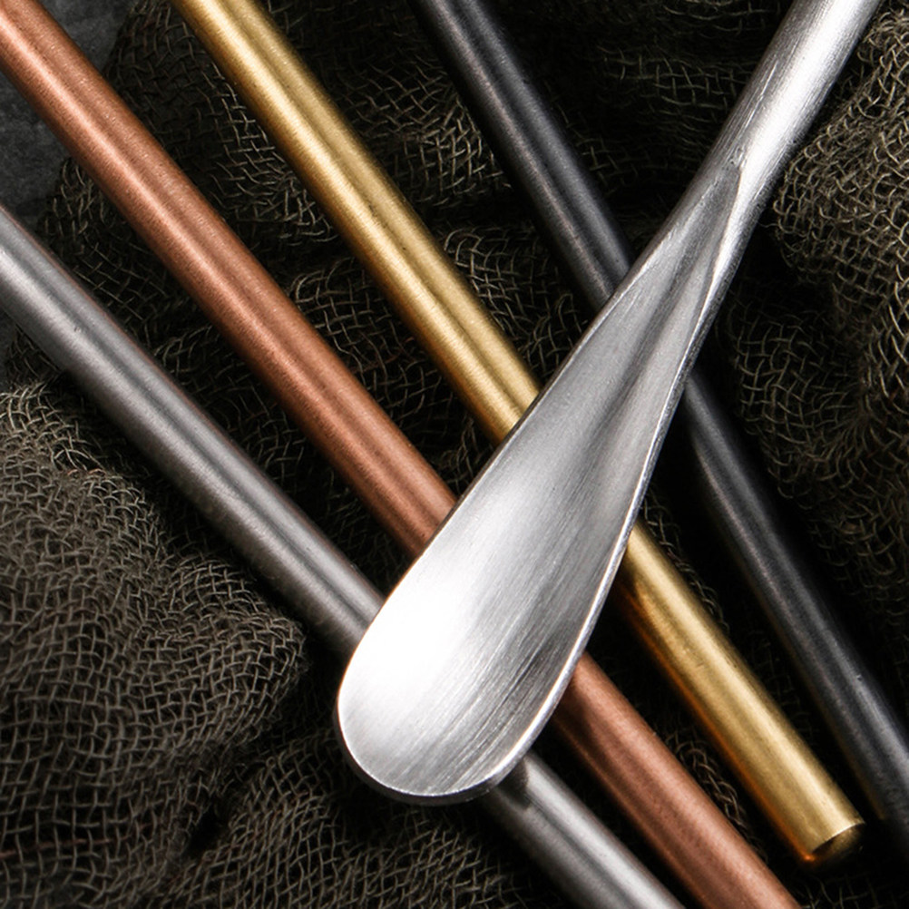 2Pcs Premium Stainless Steel M - Bar Spoon Twisted recension och pris