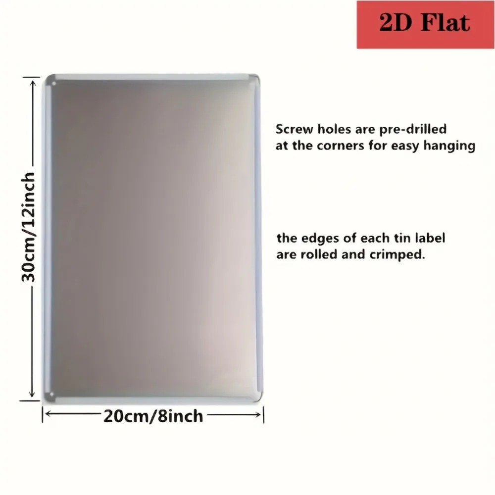 8×12Inch Customizable Metal Pl - Home Bar And Restaurant recension och pris