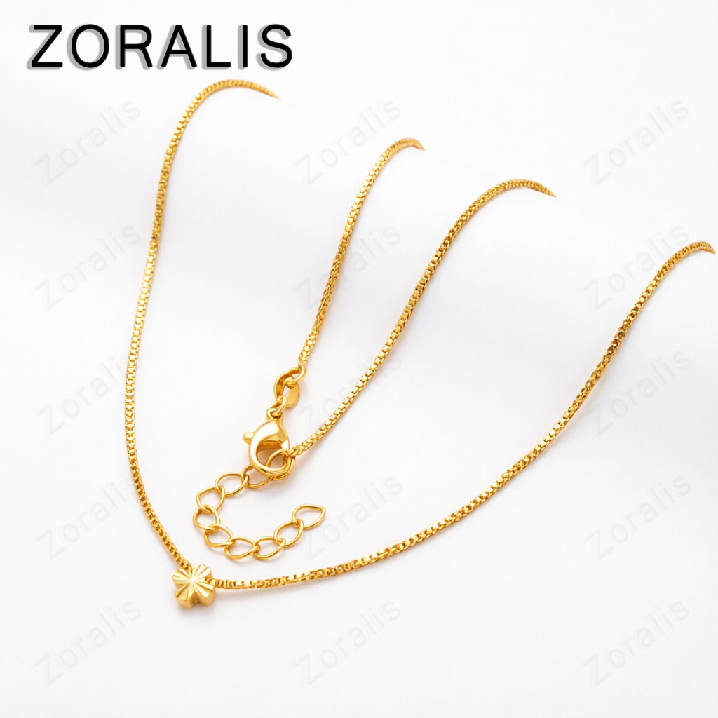 18K Gold Small Cross Pendant N - Bar Cart Gold recension och pris
