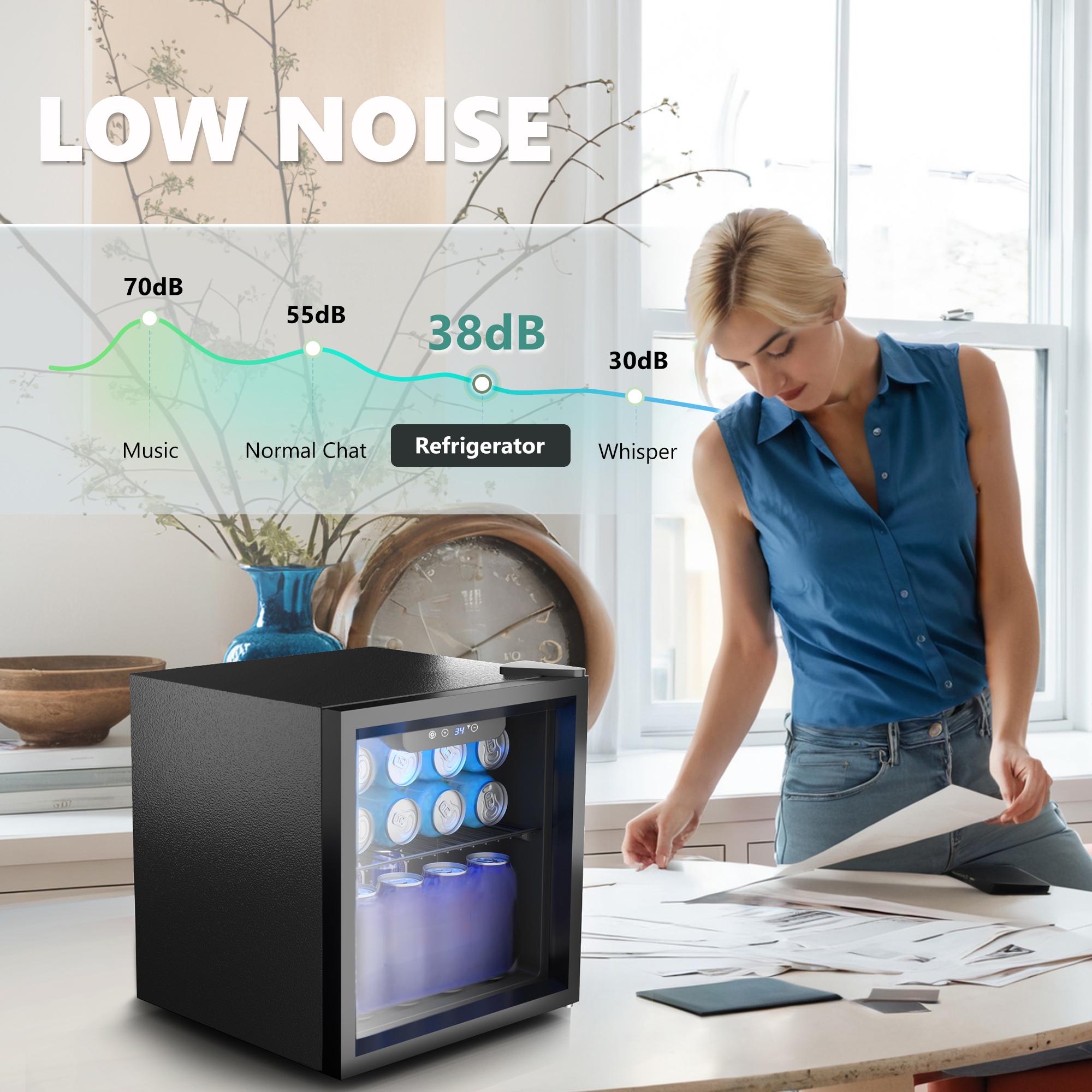 EKOJUCE Glass Door Mini Fridge - Home Bar And Fridge recension och pris