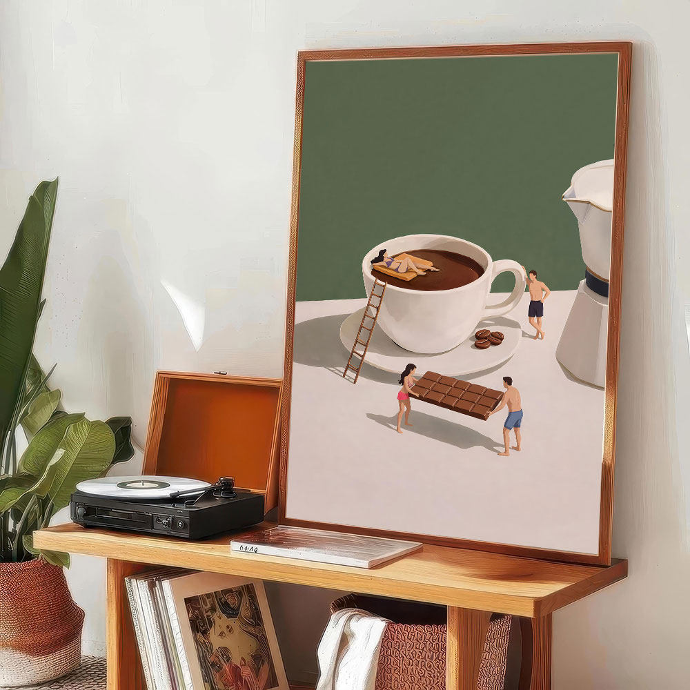 1pc frameless Coffee Adventure - Home Bar And Coffee recension och pris