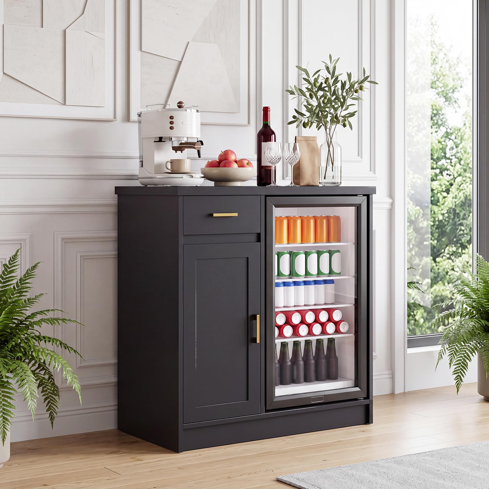42in Farmhouse Wine Bar Cabine - Home Bar And Fridge recension och pris