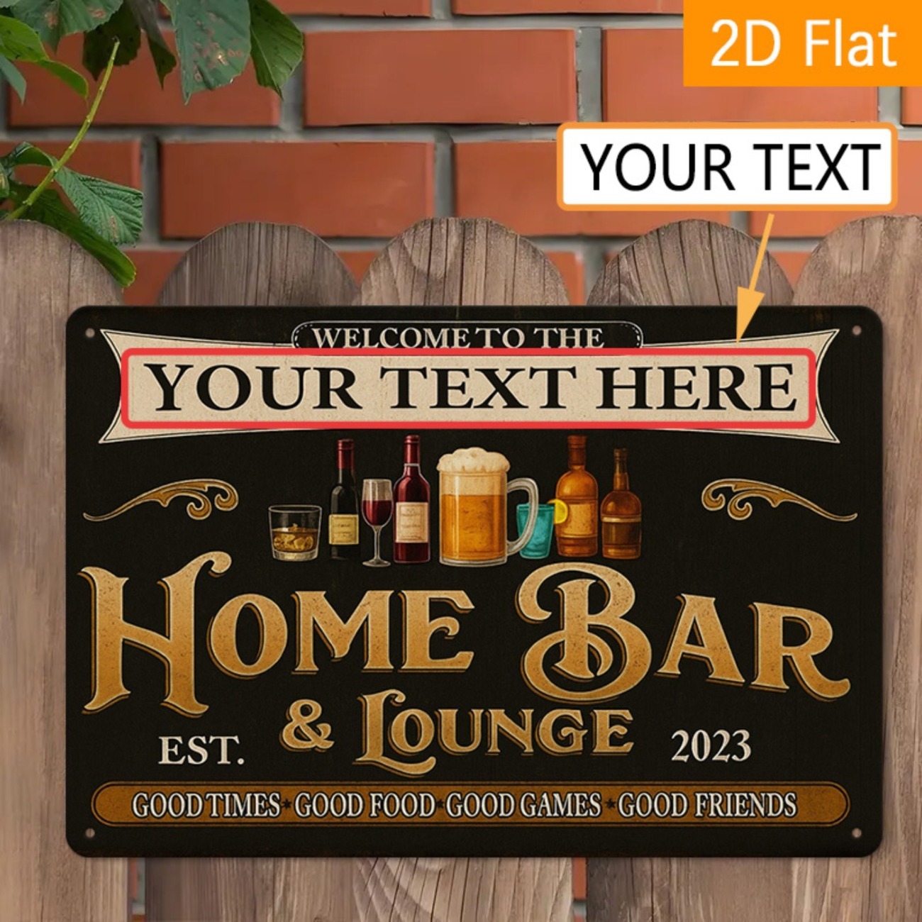 Personalized Custom Vintage Ho - Home Bar Lounge recension och pris