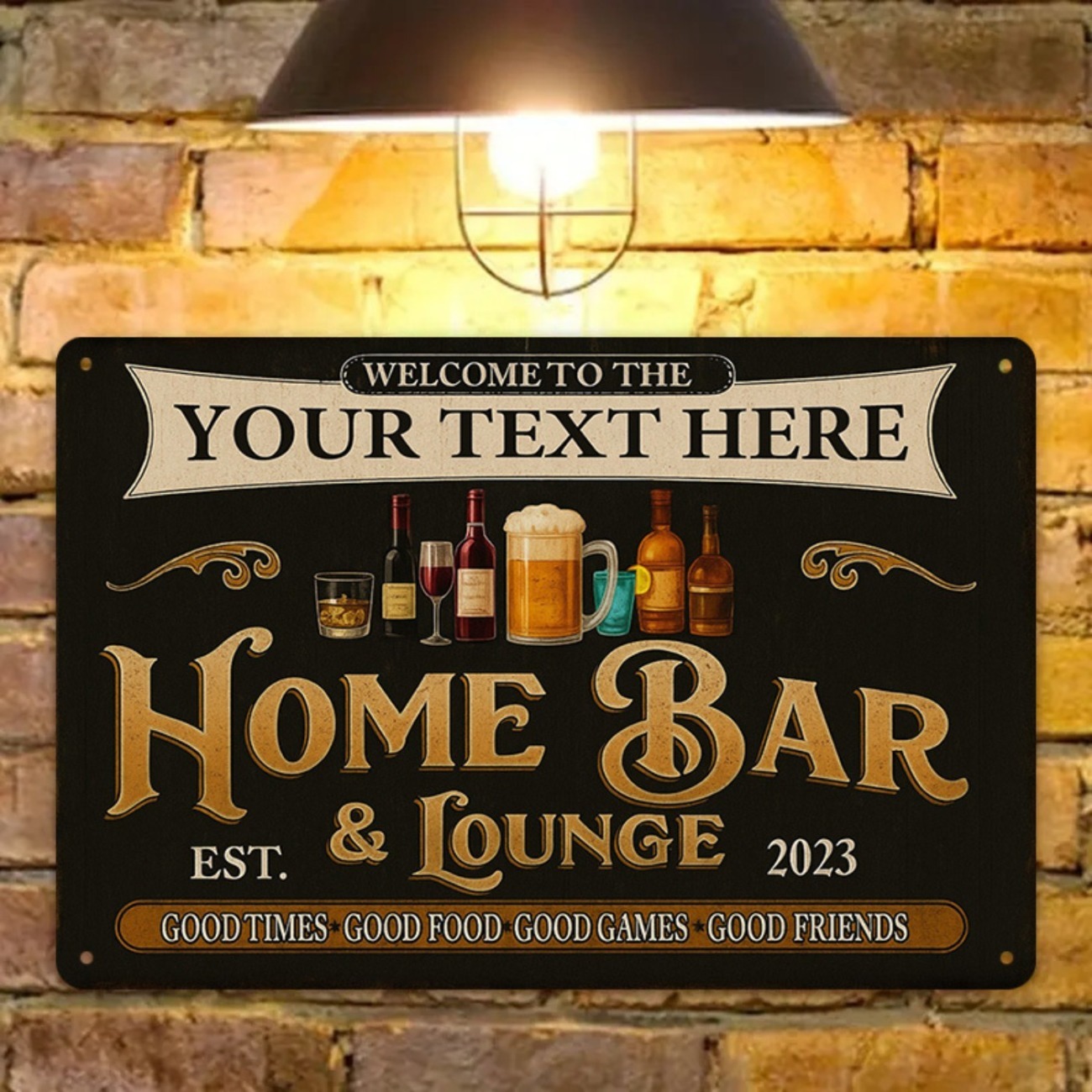 Personalized Custom Vintage Ho - Home Bar Lounge recension och pris