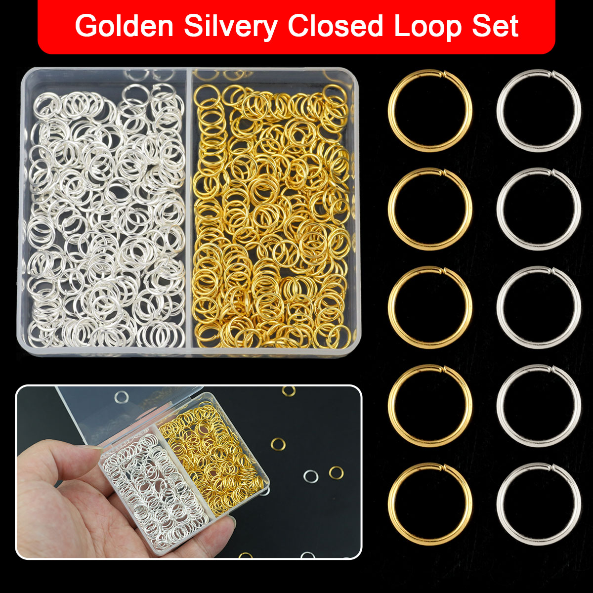 Boxed 4/5/6/7/8/10mm Gold Colo - Bar Cart Gold recension och pris