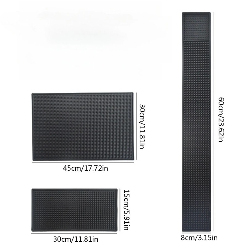 Bar Mat Rubber Dish Drying Mat - Home Bar Shelf recension och pris