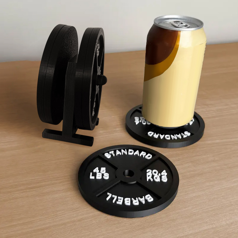 Weight Plate Coaster Set Holde - Home Bar Set recension och pris