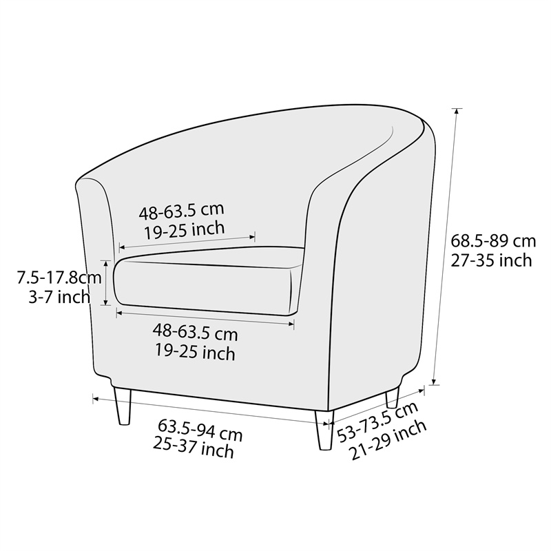 Solid Color Club Armchair Cove - Home Bar Lounge recension och pris