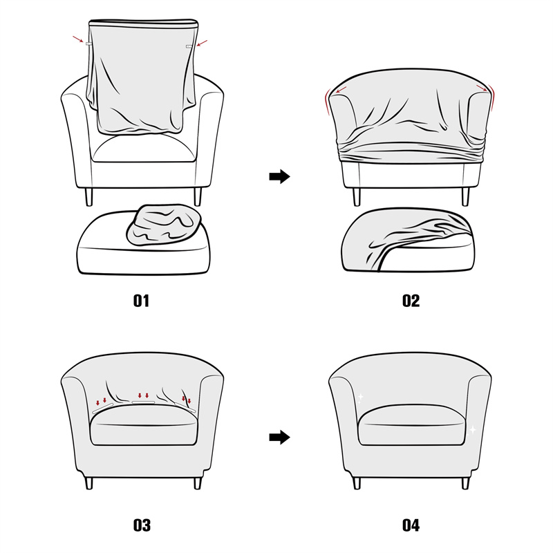Solid Color Club Armchair Cove - Home Bar Lounge recension och pris