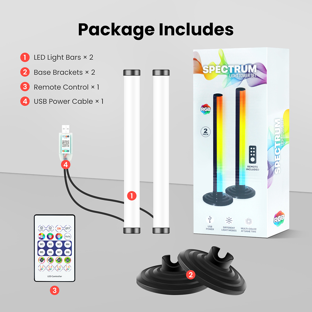 5V Smart LED Corner Floor Lamp - Home Bar And Theater recension och pris