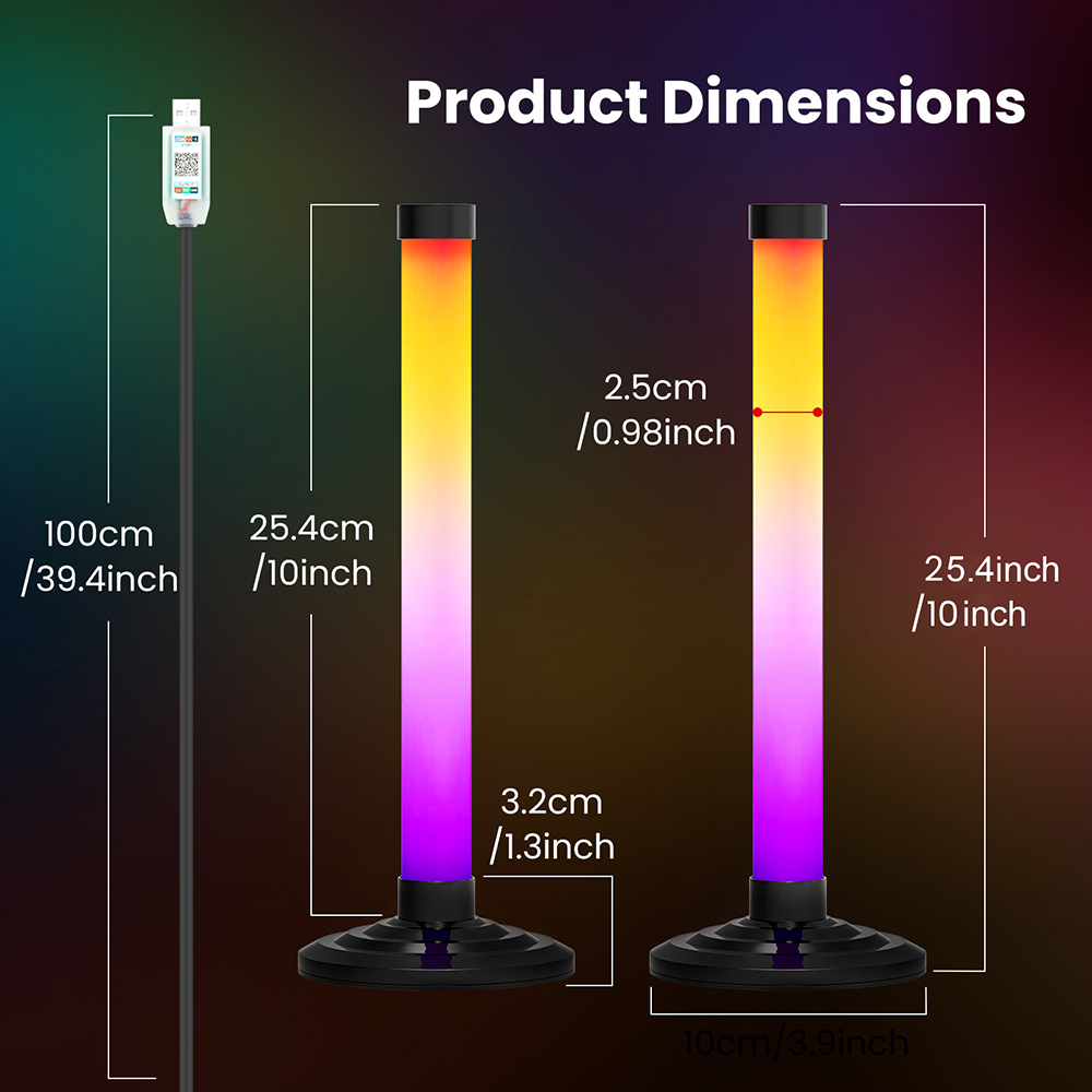 5V Smart LED Corner Floor Lamp - Home Bar And Theater recension och pris