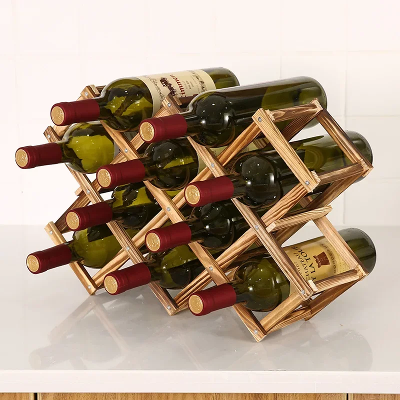 Collapsible Wooden Wine Racks  - Home Bar Setup recension och pris