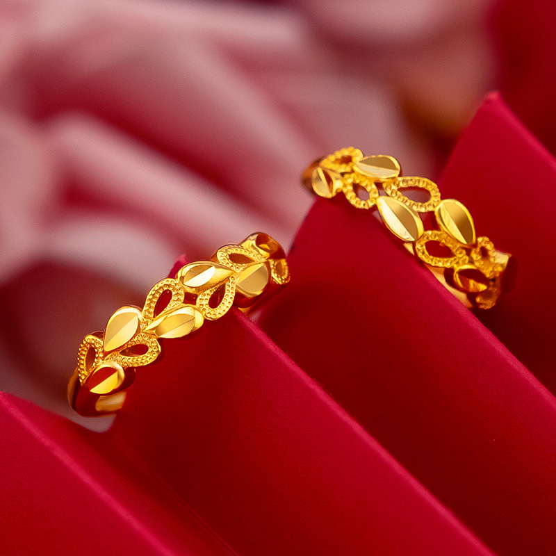 100% 18K Gold Jewelry rings fo - Bar Cart Gold recension och pris