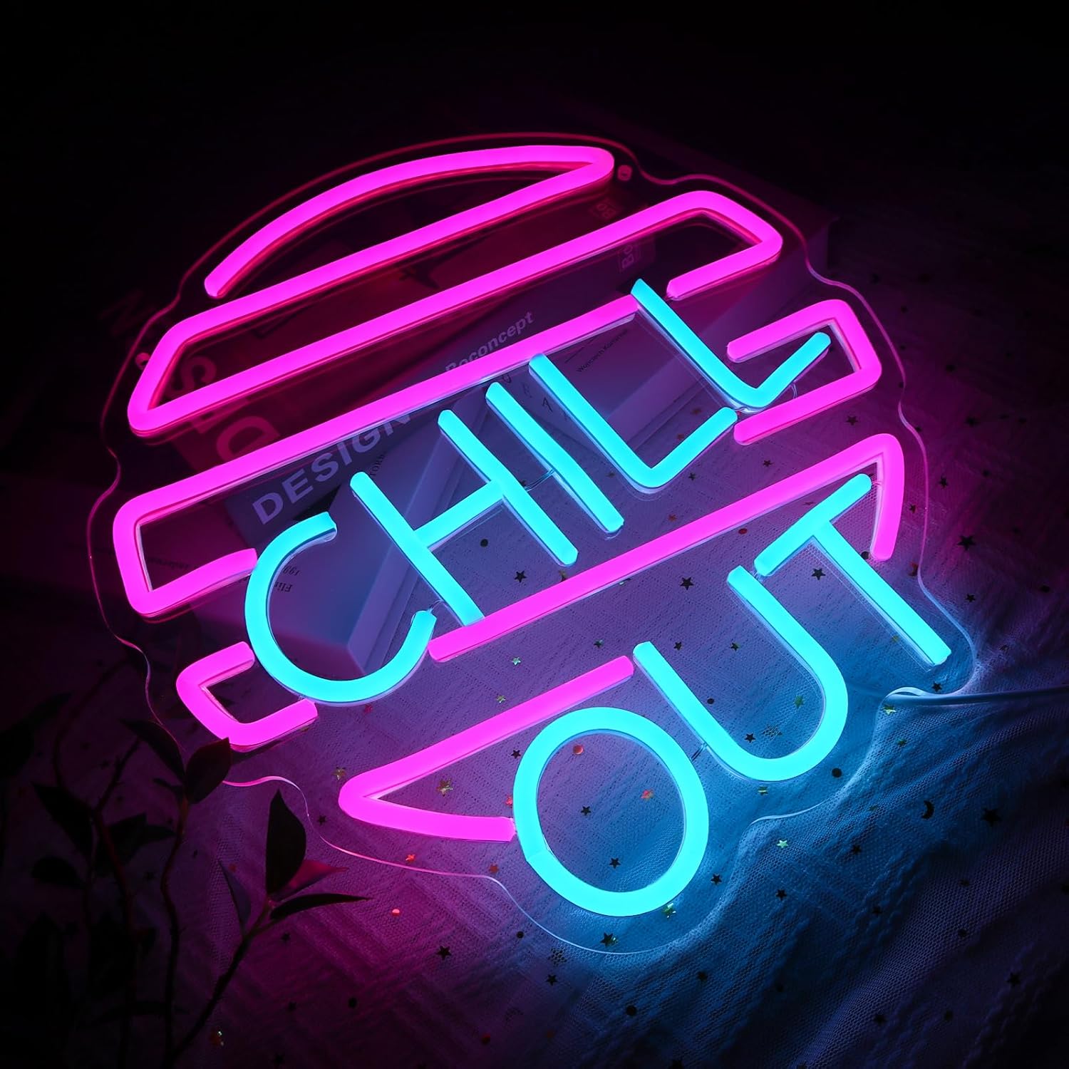 Chill Out Neon Sign for Wall D - Home Bar Lounge recension och pris
