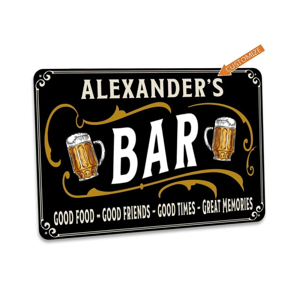 Custom Bar Sign Personalized H - Home Bar Signs recension och pris
