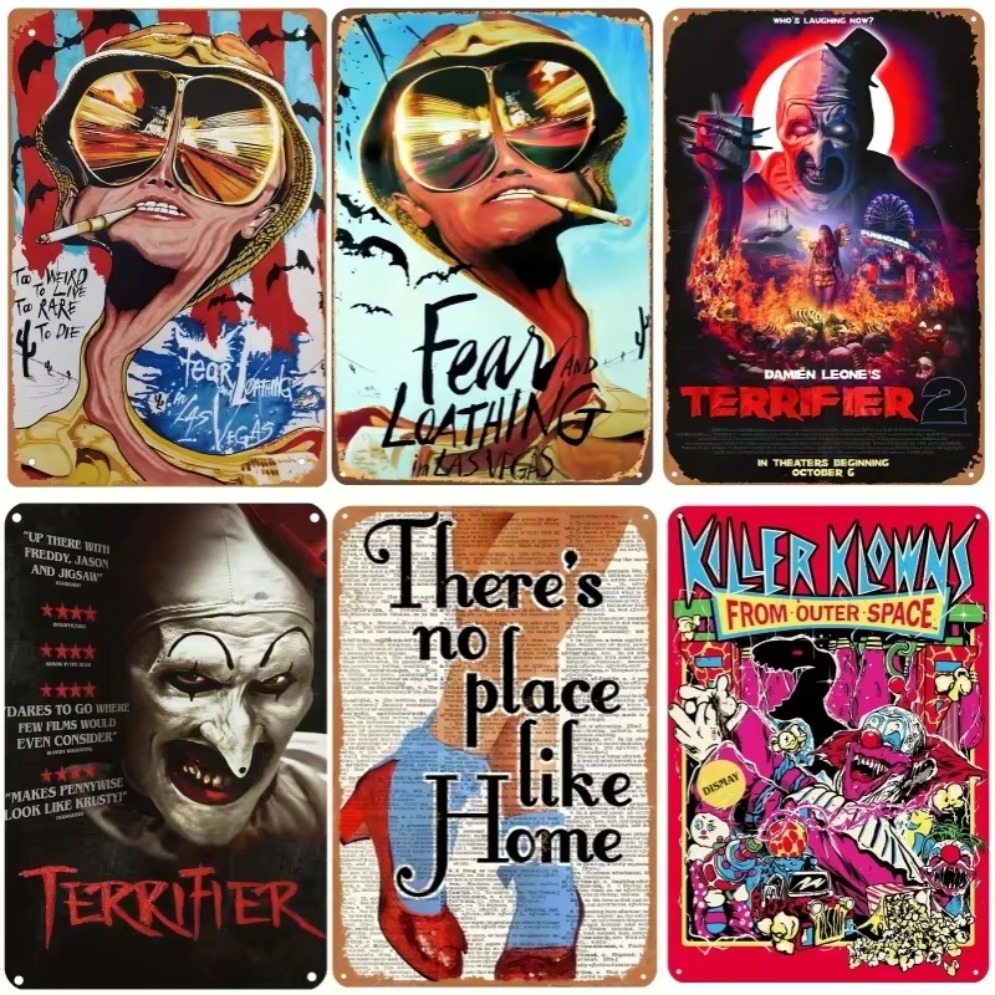 HD Metal Tin Sign Vintage Horr - Home Bar And Theater recension och pris