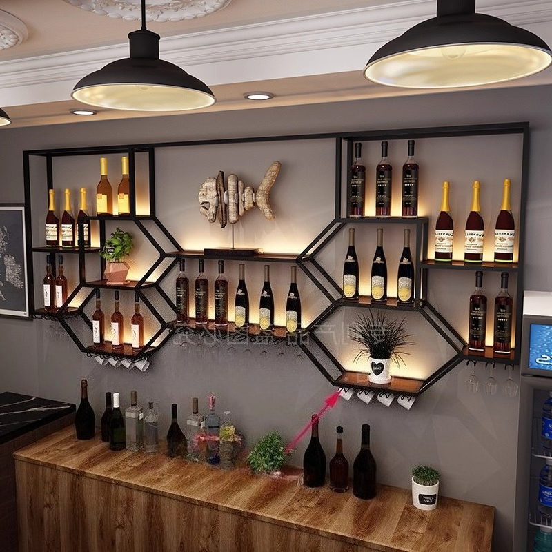 Metal Shelves Wine Cabinet Liv - Home Bar Shelf recension och pris