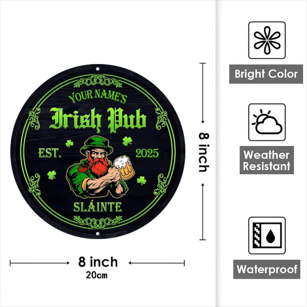 [2D Flat] Custom Name Irish Pu - Home Bar Signs recension och pris